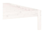 Cadre de lit Blanc Bois de pin massif 160x200 cm