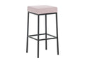 Tabouret de bar - Similicuir / Noir - Rose - Vertchez 80