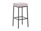 Tabouret de bar - Similicuir / Noir - Rose - Vertchez 80