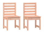 Chaises de jardin 2 pièces 40,5x48x91,5 cm bois massif de Vertchez