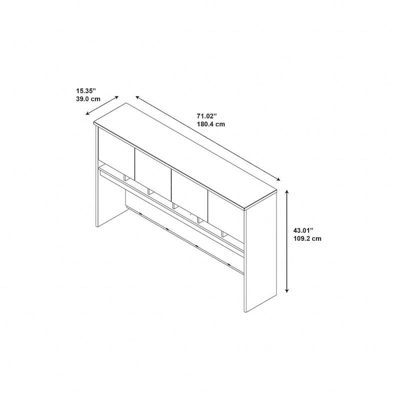 Meuble de rangement à 4 portes Série C 72W de Bush Business Furniture