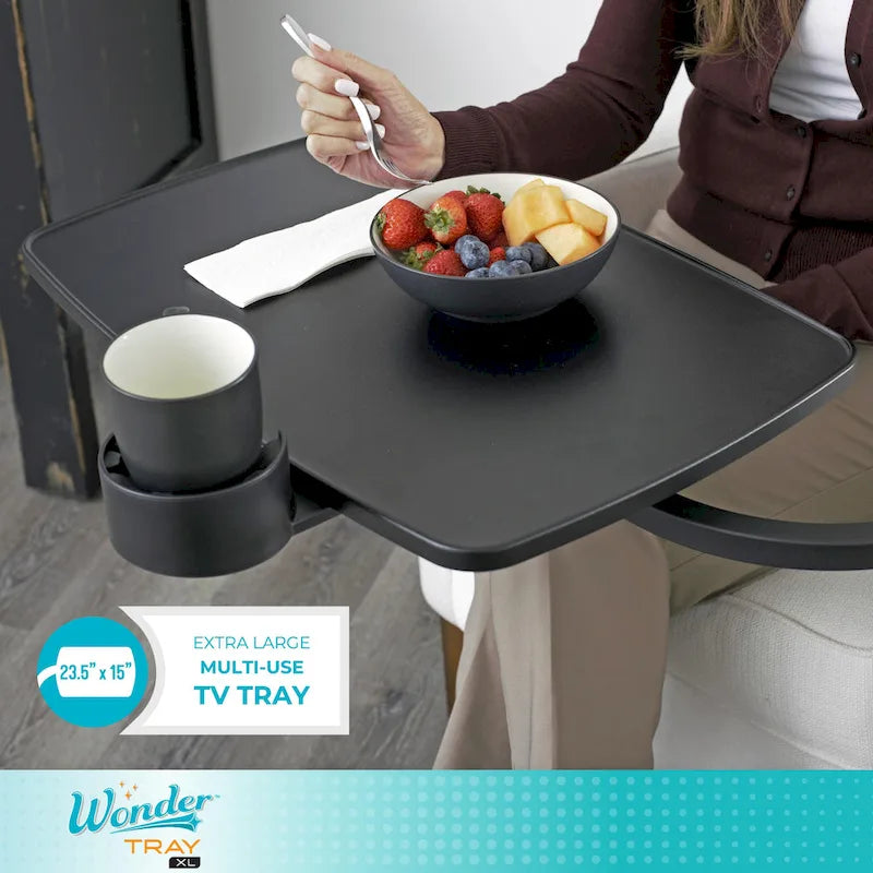 Table d'appoint pivotante extra large Stander Wonder pour téléviseur et ordinateur portable