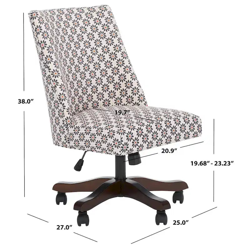 Chaise de bureau SAFAVIEH Meggan - 25 cm (L) x 27 cm (P) x 38 cm (H)