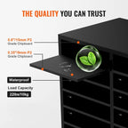 Organiseur de bureau à 12 compartiments avec étagères réglables et amovibles : un complément idéal pour tout espace.