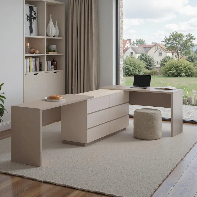 Commode extensible à 6 tiroirs pour bureau à domicile 144,26