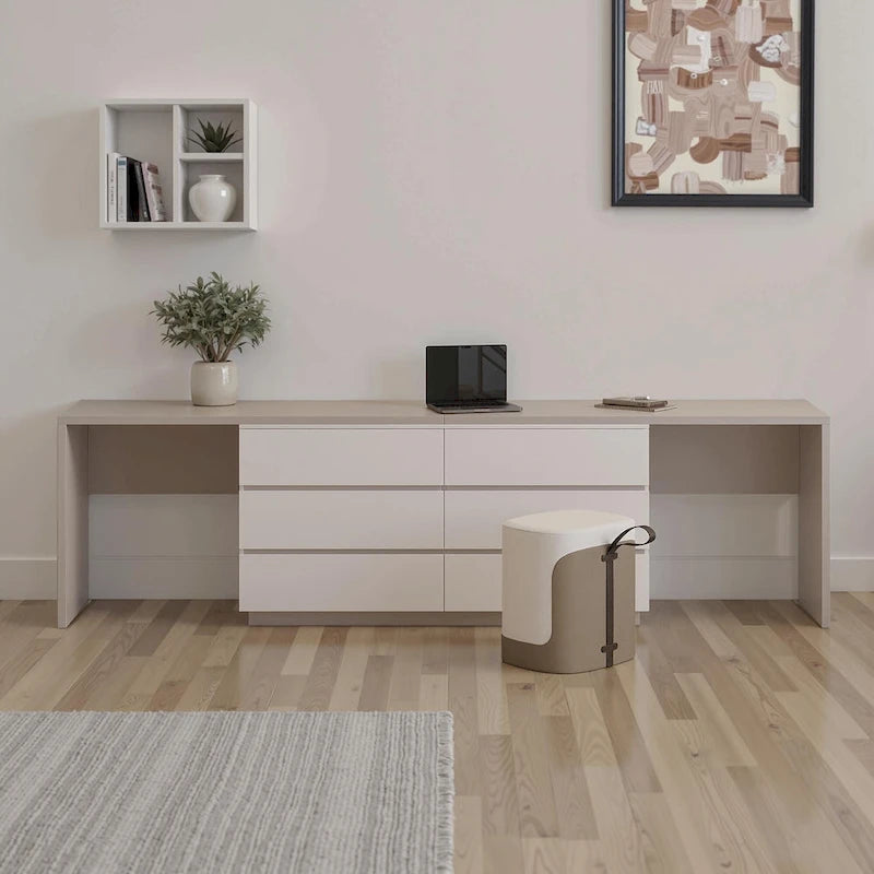 Commode extensible à 6 tiroirs pour bureau à domicile 144,26