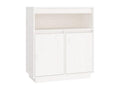 Buffet Blanc 70x34x80 cm Bois massif de pin