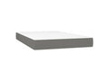 Sommier ¨¤ Vertchez de lit et matelas et LED Gris fonc¨¦ 120x200