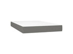 Sommier ¨¤ Vertchez de lit et matelas et LED Gris fonc¨¦ 120x200