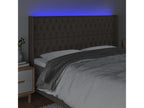 Tête de lit ¨¤ LED Vertchez 203x16x118/128 cm Tissu