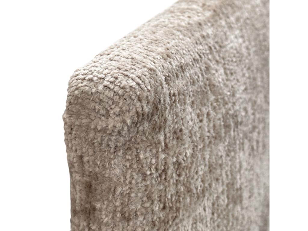 Vertchez Tête de Lit en laine Naturelle 110x50cm pour Lit 105/110 - Beige