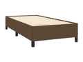 Sommier ¨¤ Vertchez de lit avec matelas Marron fonc¨¦ 90x200