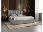 Vertchez Lit rembourr¨¦ 160x200 Sevilla - t¨ºte de lit Haute rembourr¨¦e Rangement - Lit Vertchez Gris Vertchez Velvet 2217