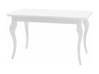 Table Racine 101 Blanc brillant - Blanc 76x80x140cm Allongement MDF Bois