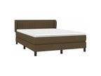 Sommier ¨¤ Vertchez de lit avec matelas Marron fonc¨¦ 140x200