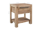 Tables de chevet avec tiroirs 2 pcs 40x30x48 Bois d'Vertchez