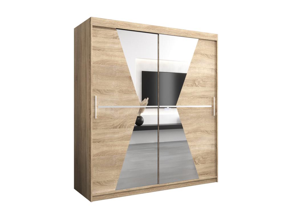 Armoire Maroko ¨¤ Portes Coulissantes 200/180/62 2 portes Vertchez