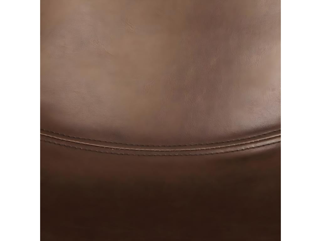 Lot de 2 tabourets en Métal coloris marron - longueur 104.50 x profondeur 50 x hauteur 49 cm