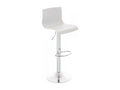 Tabouret de bar - Plastique - Blanc - Vertchez