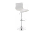 Tabouret de bar - Plastique - Blanc - Vertchez