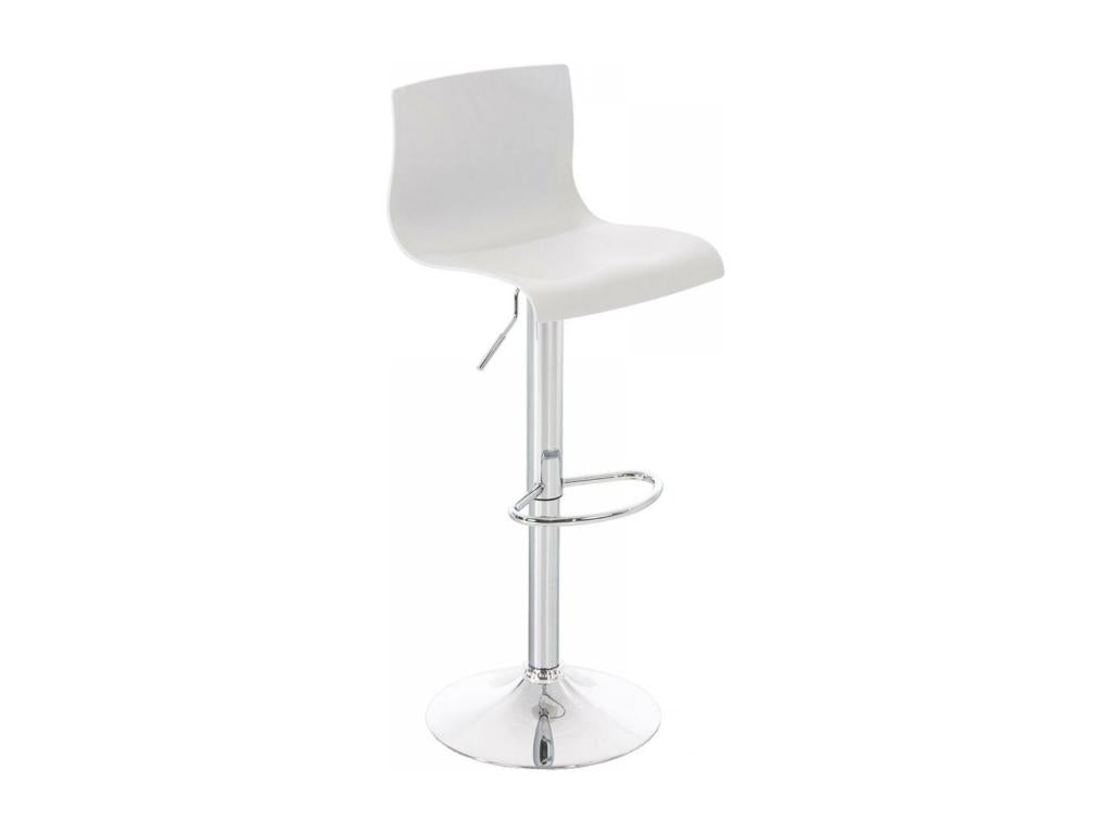 Tabouret de bar - Plastique - Blanc - Vertchez