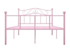 Cadre de lit Rose Métal 120x200 cm