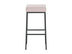 Tabouret de bar - Similicuir / Noir - Rose - Vertchez 80