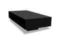 Table basse rectangulaire bois noir brillant Meublita