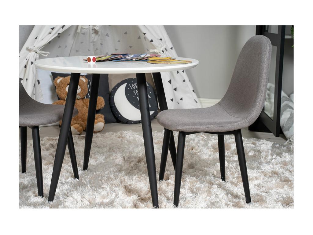 Vertchez chaise de salle ¨¤ mangeoire pour enfants gris.
