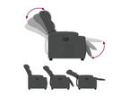Fauteuil inclinable ¨¦électrique Gris fonc¨¦ Tissu