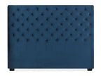 Tête de lit capitonnée Meublita 160cm Velours Bleu Fonc¨¦