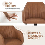 Chaise de bureau pivotante à hauteur réglable Yaheetech