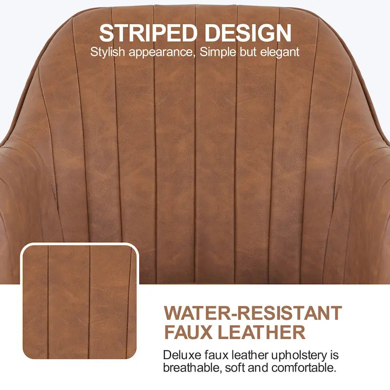 Chaise de bureau pivotante à hauteur réglable Yaheetech