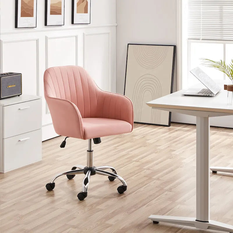 Chaise de bureau pivotante à hauteur réglable Yaheetech
