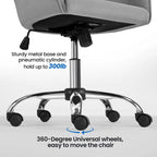 Chaise de bureau pivotante à hauteur réglable Yaheetech