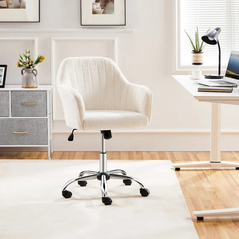 Chaise de bureau pivotante à hauteur réglable Yaheetech