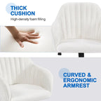 Chaise de bureau pivotante à hauteur réglable Yaheetech