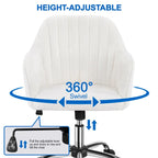 Chaise de bureau pivotante à hauteur réglable Yaheetech