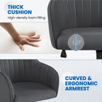 Chaise de bureau pivotante à hauteur réglable Yaheetech