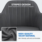 Chaise de bureau pivotante à hauteur réglable Yaheetech