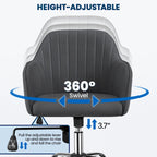 Chaise de bureau pivotante à hauteur réglable Yaheetech