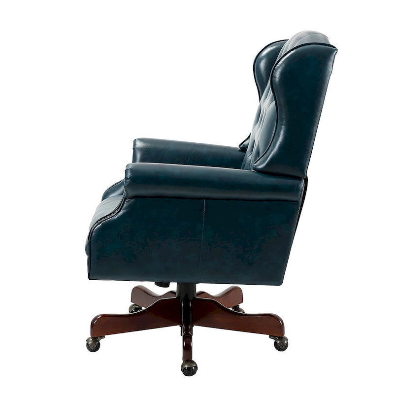 Fauteuil de direction pivotant moderne Maximiliano avec dossier capitonné par HULALA HOME