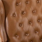 Fauteuil de direction pivotant moderne Maximiliano avec dossier capitonné par HULALA HOME