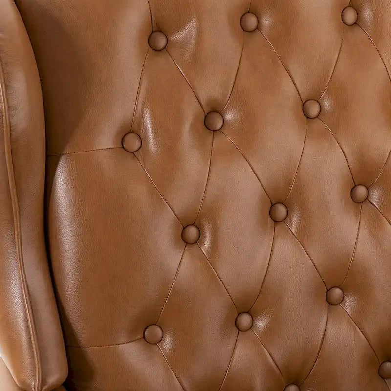 Fauteuil de direction pivotant moderne Maximiliano avec dossier capitonné par HULALA HOME