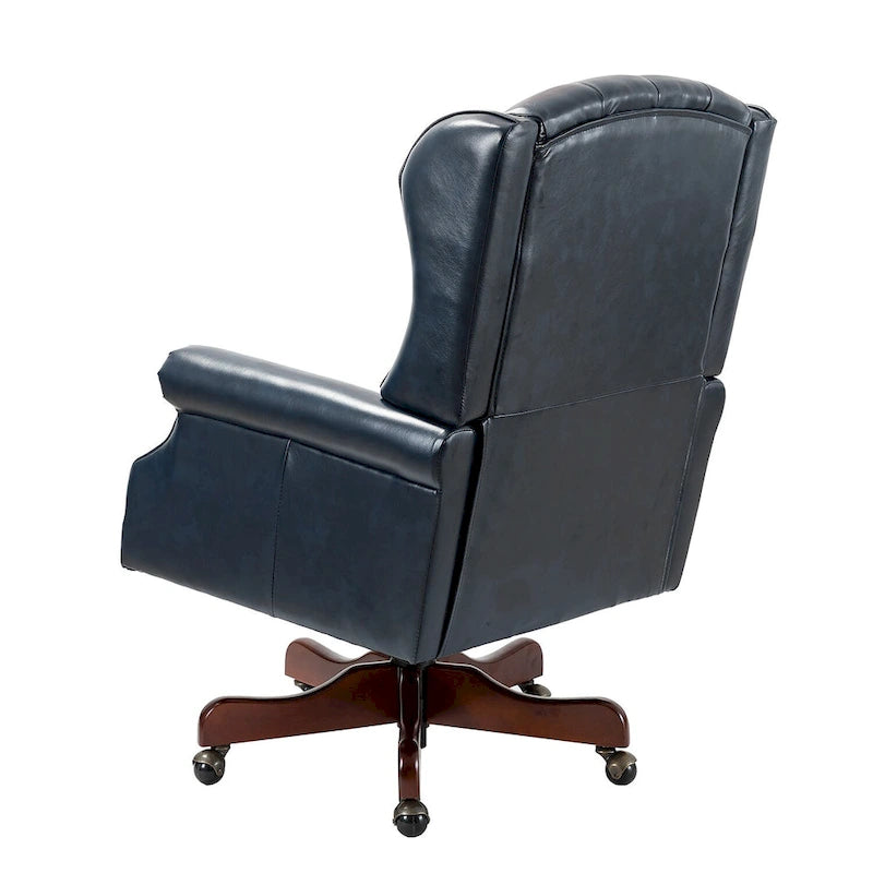 Fauteuil de direction pivotant moderne Maximiliano avec dossier capitonné par HULALA HOME