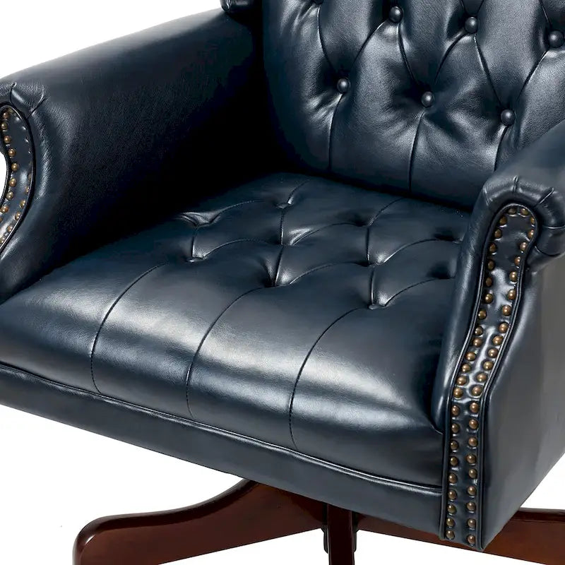 Fauteuil de direction pivotant moderne Maximiliano avec dossier capitonné par HULALA HOME