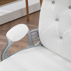 Chaise de bureau Vinsetto, chaise d'ordinateur, chaise de bureau capitonnée avec roulettes pivotantes, hauteur réglable et fonction d'inclinaison