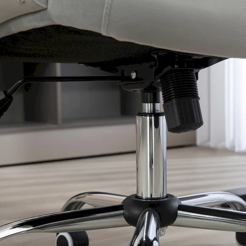 Chaise de bureau Vinsetto, chaise d'ordinateur, chaise de bureau capitonnée avec roulettes pivotantes, hauteur réglable et fonction d'inclinaison