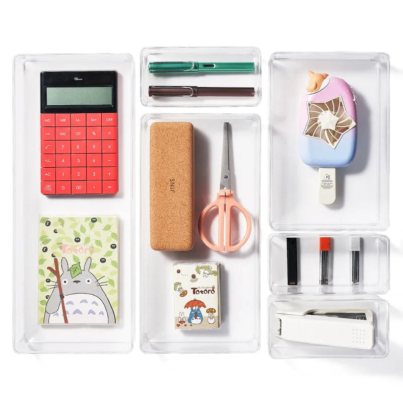 Ensemble de rangements transparents pour tiroirs de cuisine