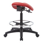 Tabouret sans dossier avec assise selle réglable en hauteur